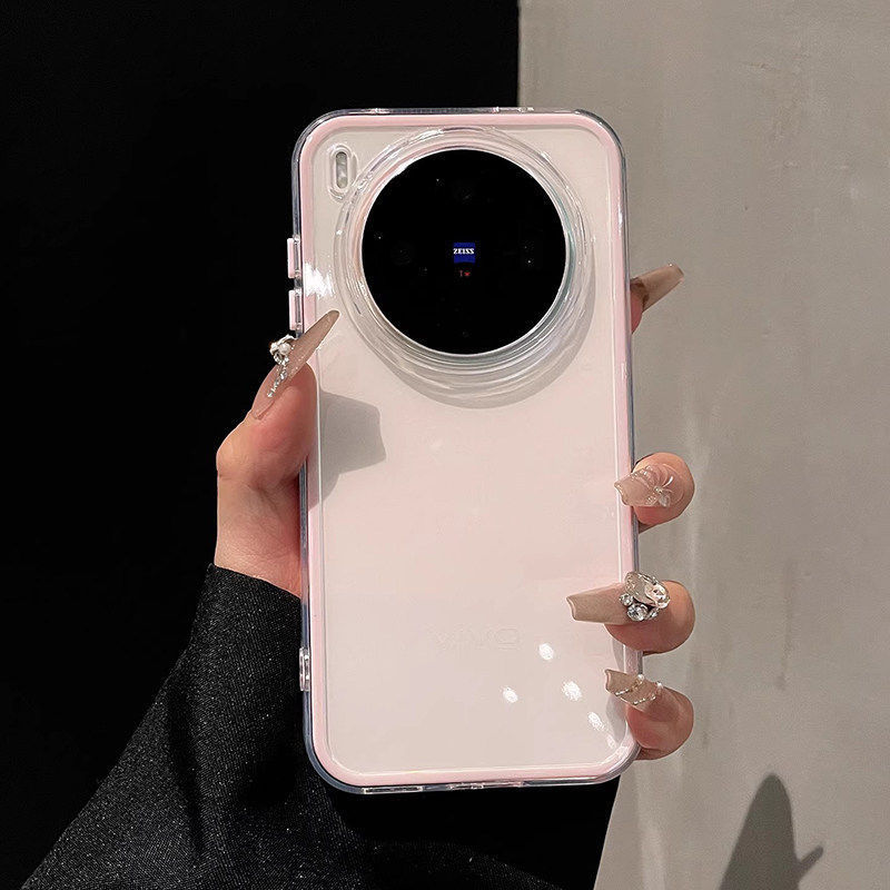 Transparent Contrasting Color Suitable for Vivox300Ultra New Mobile Phone Case Vivox300S Personalized Protective Cover X200 Soft Transparent Contrasting Color Suitable for Vivox300Ultra New Mobile Phone Case Vivox300S Personalized Protective Cover X200 Soft