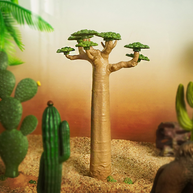 Micro paisaje planta Baobab cactus decoración simulación árbol pecera micro escena modelo árbol