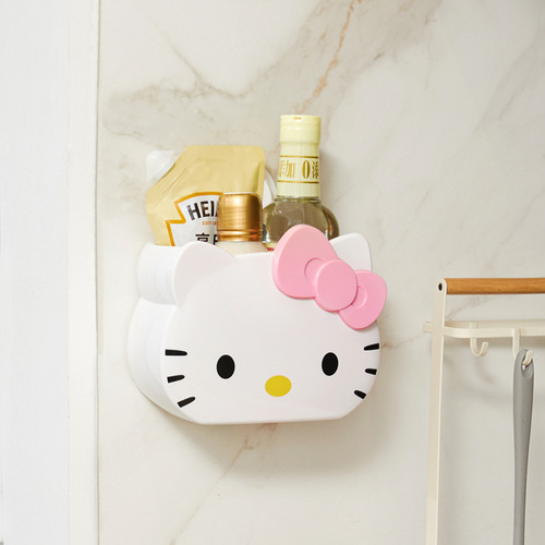 Desktop hanging wall hanging bathroom storage rack punch-free makeup brush bathroom comb toothbrush storage box