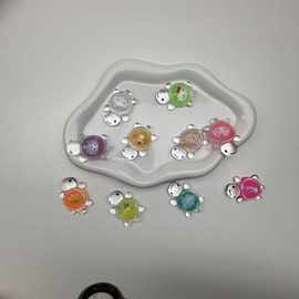 新品创意可爱夜光透明海螺小乌龟 diy装饰品盲袋树脂桌面摆件批发