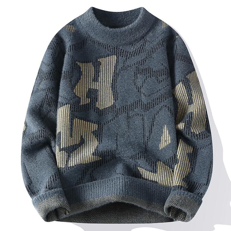 Demi-season comfortable base body-friendly woolen trend knitted…