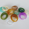 Tide, trend fashionable universal ring, retro resin, simple and elegant design, wholesale