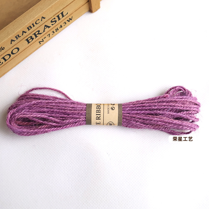 Cuerda de cáñamo de color 10 m foto pared cuerda especial DIY cuerda de cáñamo tejida a mano botella de vidrio vinculante cuerda decorativa