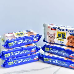 IRIS LovePet Pet Wipes Alice Wet Wipes for Dogs and Cats, Cleans Eye Boogers and Tears, Cleans Paws