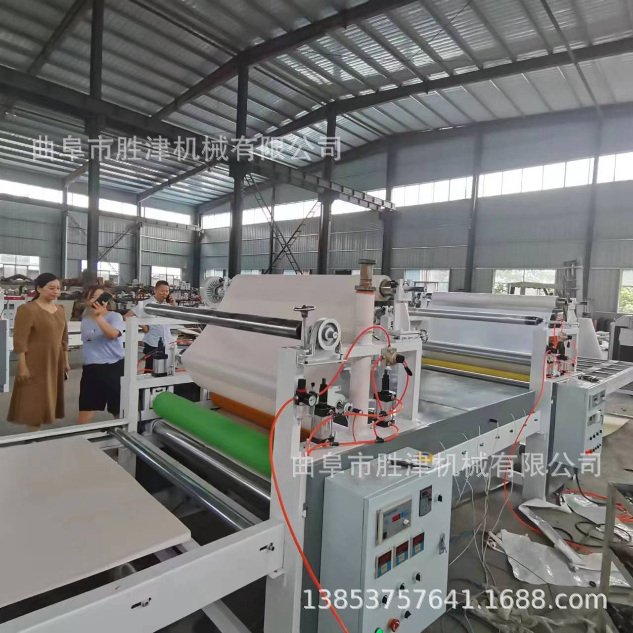 源头厂家珍珠岩棉板贴面覆膜机 全自动除尘胶辊涂胶贴纸 贴膜机