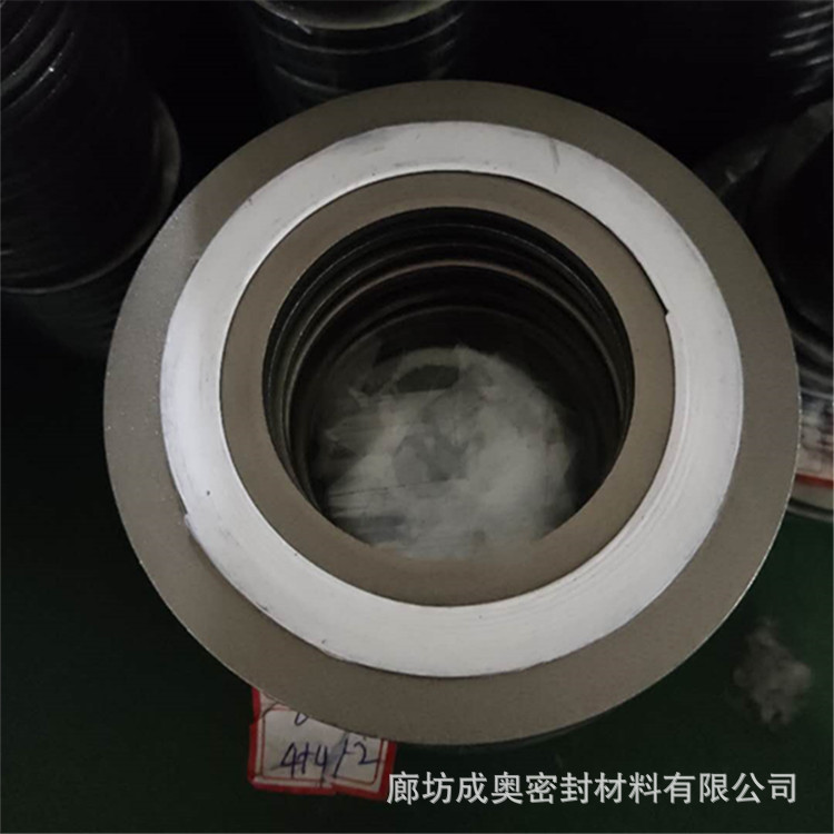 机械管道用法兰密封垫片碳钢内外环304不锈钢金属缠绕垫片八角垫