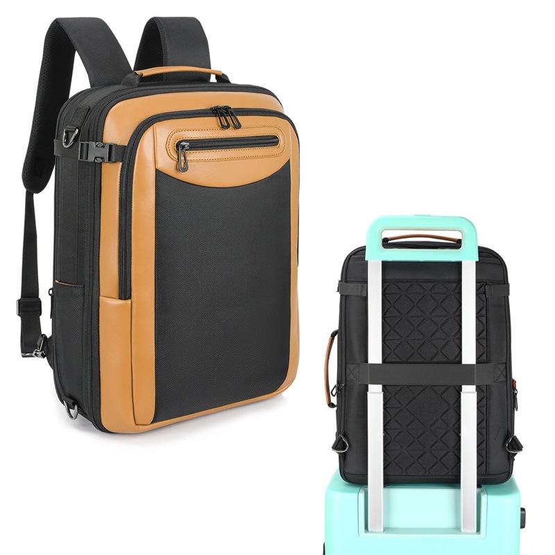 맞춤형 스테레오 컴퓨터 배낭 여행 남성 비즈니스 배낭 대용량 컴퓨터 가방 방수 범용 배낭