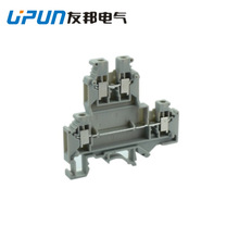 上海友邦电气UKJ-4/2-2L 4mm双层接线端子工业快速接线电工电气