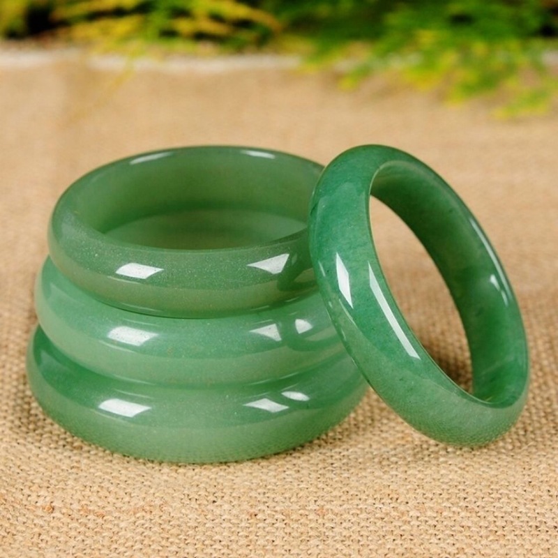 genuine goods Xinjiang Natural Dongling Jade Bracelet Spinach Green Dongling Jade Green Jade Bracelet Live Welfare Circle