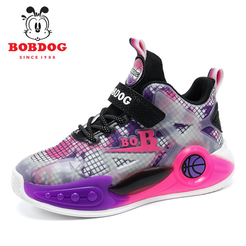 Åndbare børnesportssko med fluorescerende mesh_voghion.com