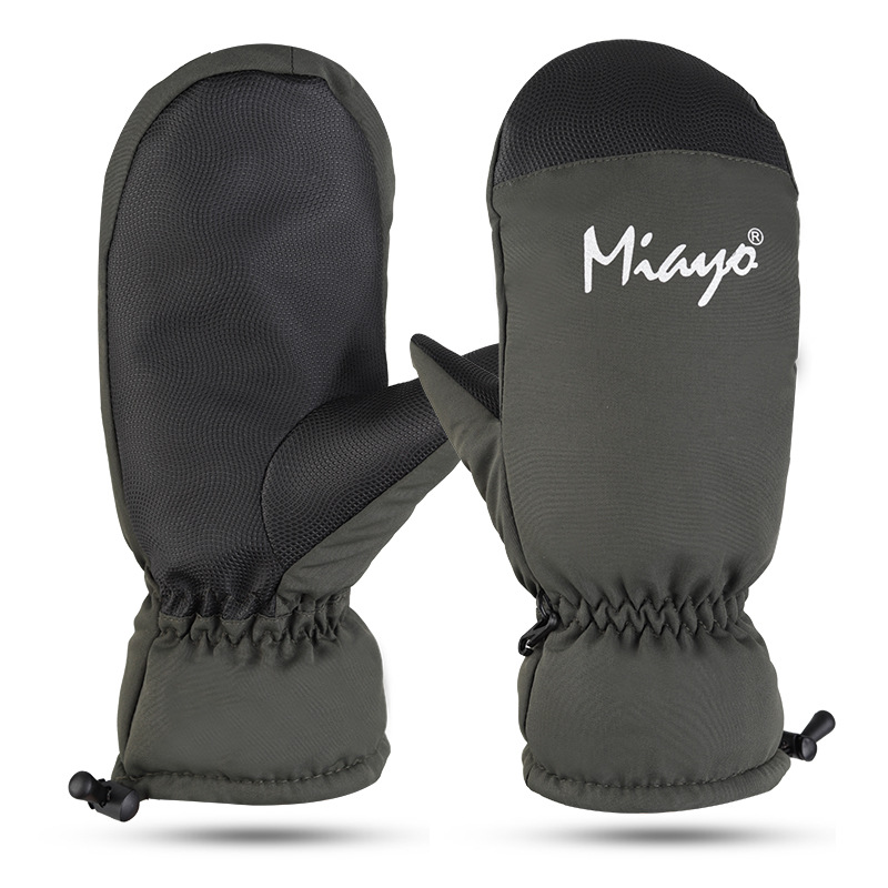 Guantes de invierno para hombres y mujeres de invierno de snowboard cálido resistente al desgaste de equitación antideslizante a prueba de viento frío impermeable y dedo guantes tapados