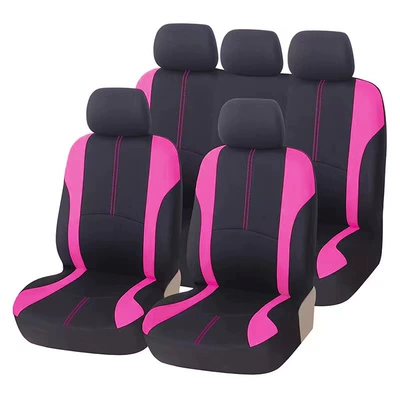 for Mexico, Temu, Europe, America, and, Universal seat cover - rose-red-9-piece-set-five-seats