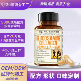 定制贴牌水解胶原蛋白肽软骨素硬胶囊 葡萄糖胺菠萝蛋白酶硬胶囊