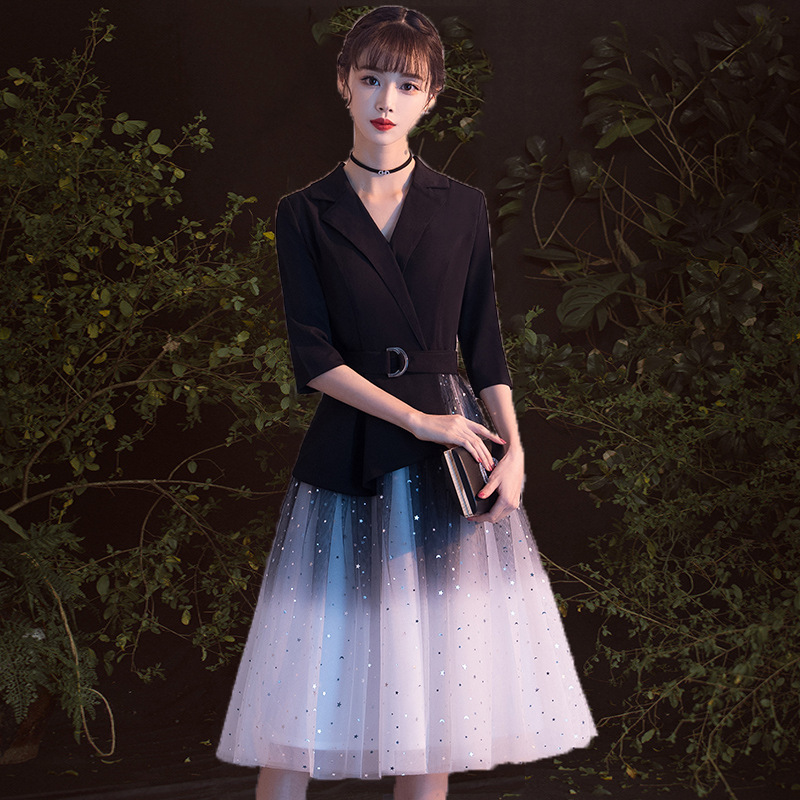 Mid-Length Evening Dress for Women 2026 New Style Elegant Petite Dress Suitable for Annual Parties and Can Be Worn Casually