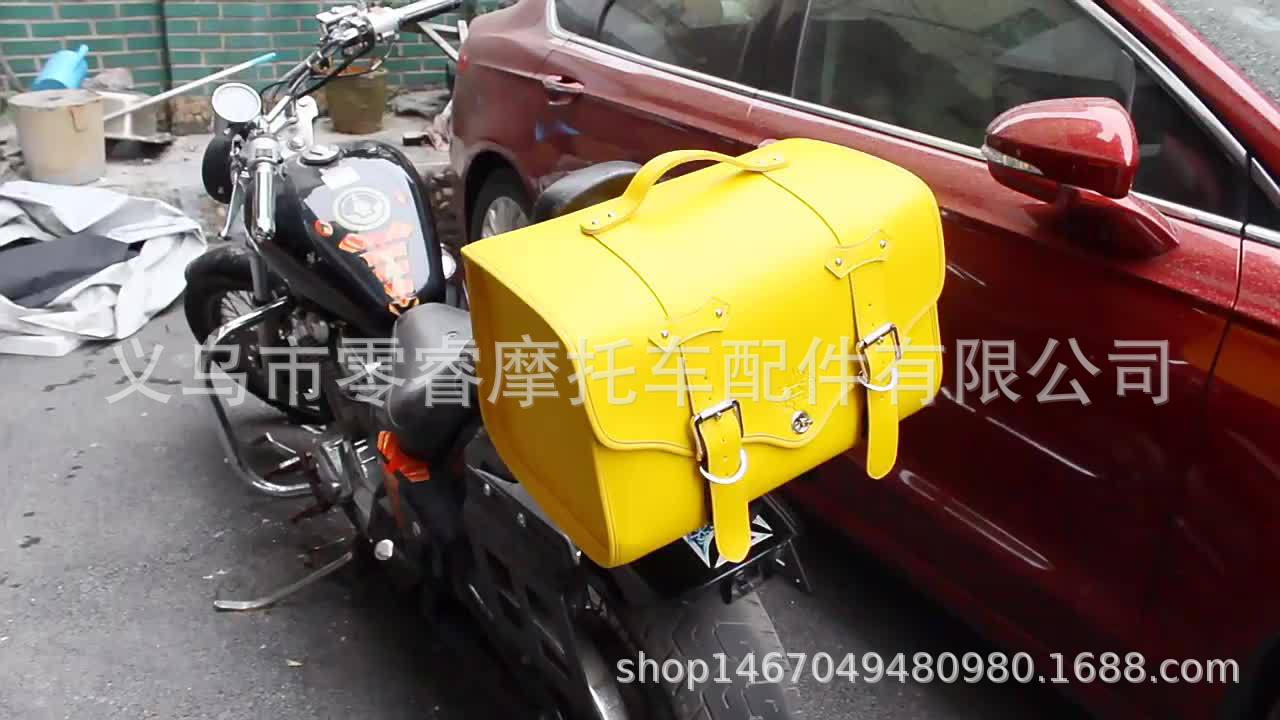 Motorcycle Rear Tail Box Organizer Large Capacity Motorcycle Tail Box Rear Pouch Storage Bag