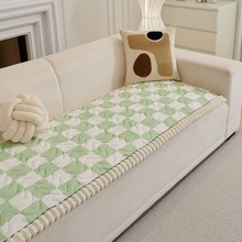 轻奢高档毛绒加厚沙发垫子床前垫防滑红木实木坐垫真皮沙发垫秋冬