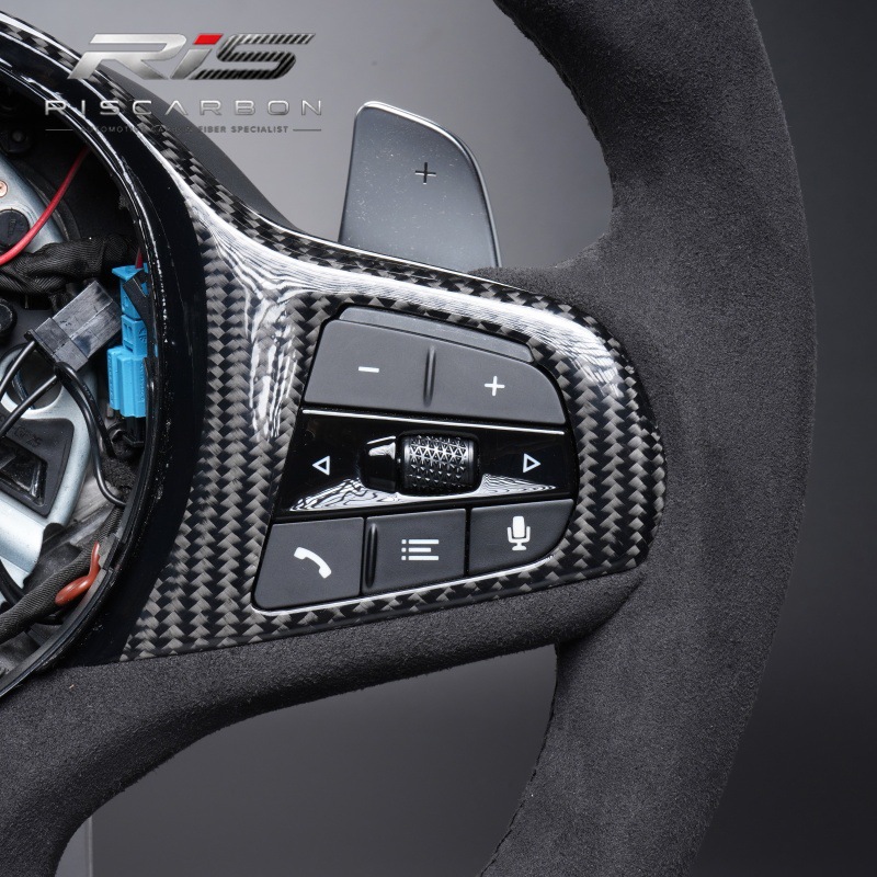 Suitable for Bmw g Carbon Fiber Suede Led Heated Vibrating Detachable Steering Wheel G20G30G05G01G22