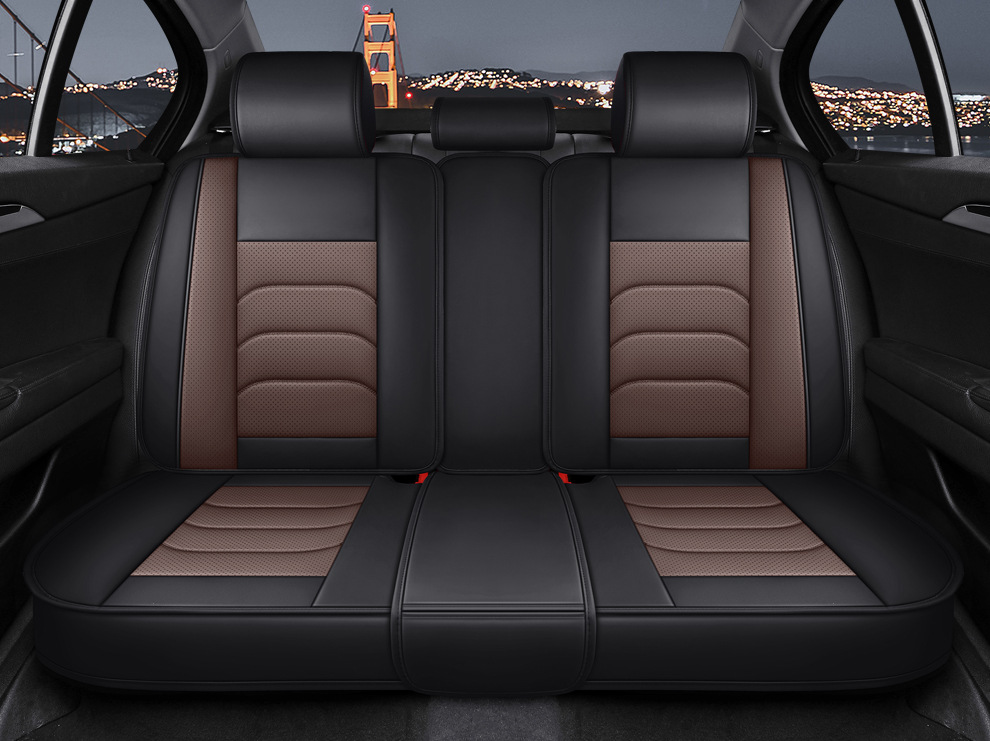 Cross-Border Foreign Trade Amazon Summer Car Seat Covers, Full-Cover Seat Cushions, Five-Seater Seat Cushions, Universal Leather Seat Covers for All Seasons