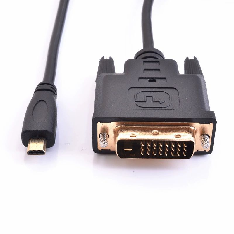 Настольный компьютер графическая карта SLR камера microhdmi к DVI видеокабель соединение дисплея ТВ
