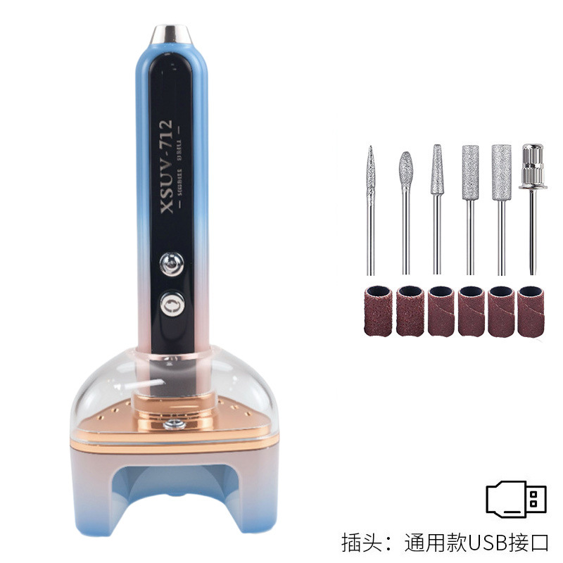 Cruzado de uñas pulidoras 35000RPM recargable de eliminación de uñas pulidoras de eliminación de piel muerta herramienta de pulido de uñas