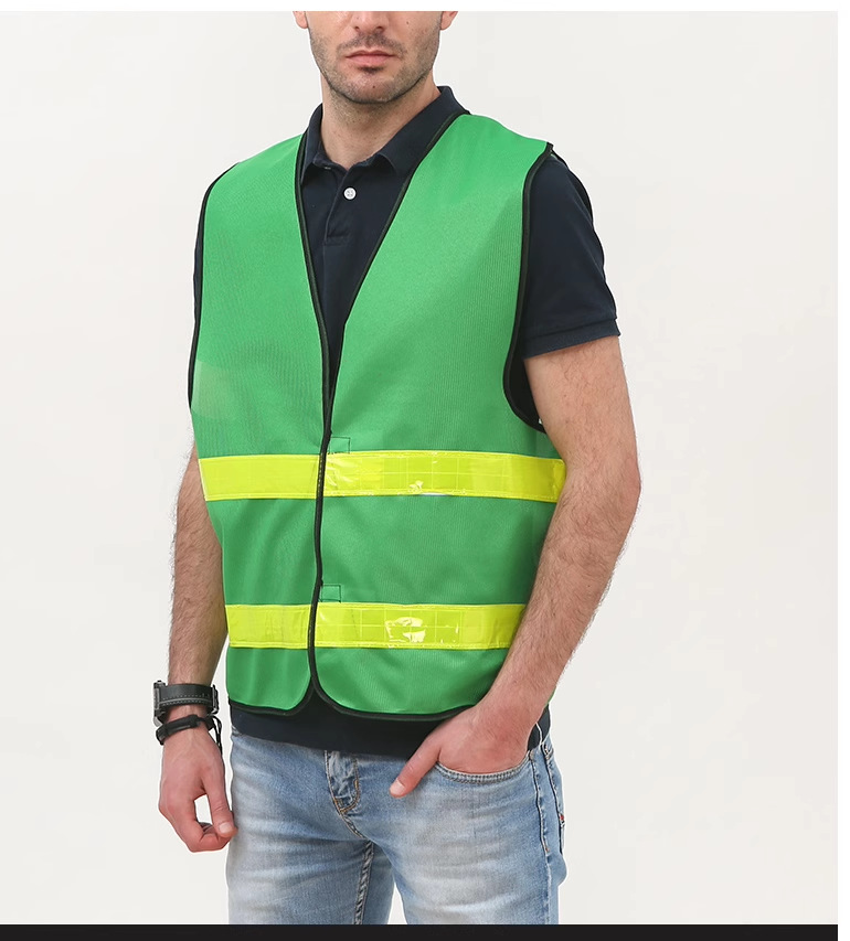 Jiahou net ventilación de la noche de ciclismo chaleco reflectante chaleco reflector multi-bolsillo construcción sanitario arquitectura ropa reflectante