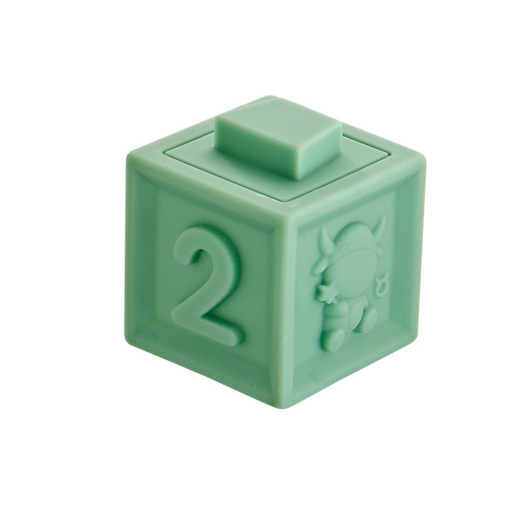 Bloques de construcción de rompecabezas de bebé transfronterizos alivio cognitivo bloques de construcción suaves manos en el cerebro DIY bloques de construcción de goma suave fabricantes de juguetes