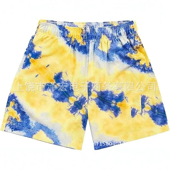 Cross-Border 3D Printed Men's Mesh Pattern Printed Shorts Casual Sportswear Cool Shorts Gym Amazon