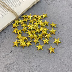 Star on top of Christmas tree, Mini five-pointed star, Hollow plastic five-pointed star, Christmas cake plug-in accessory 2cm small five-pointed star