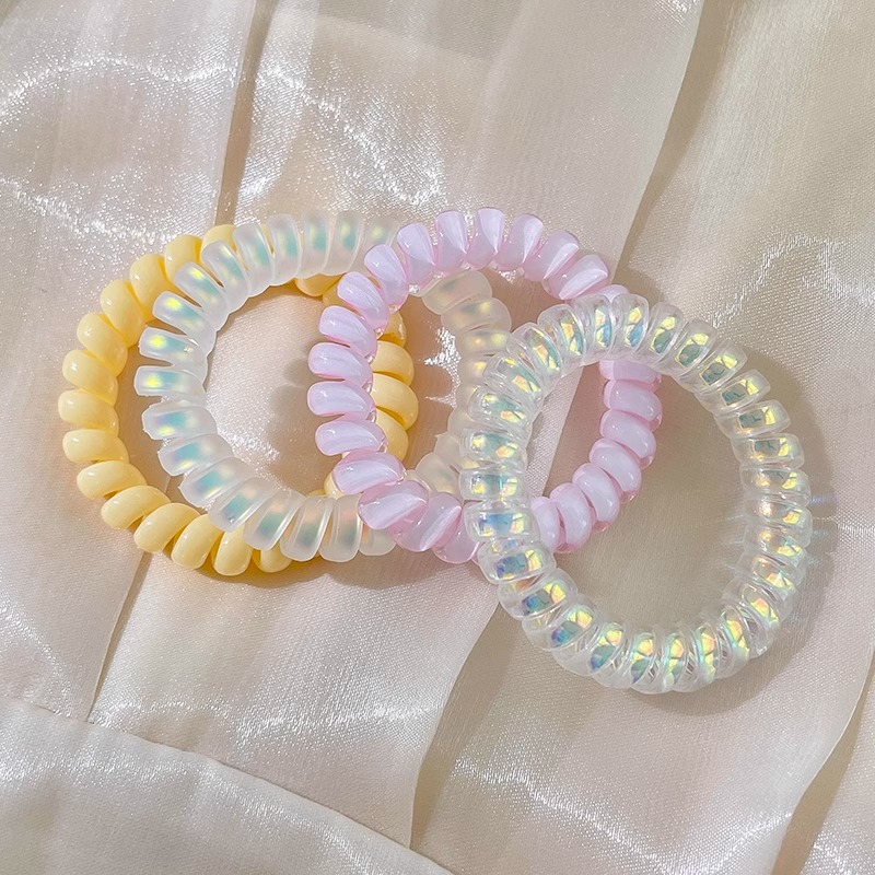 Trenza de burbuja de temperamento de moda, cuerda para el cabello, lazo para el cabello, nuevos accesorios para el cabello de alta gama para mujeres, cola de caballo simple, línea telefónica trenzada, banda de goma