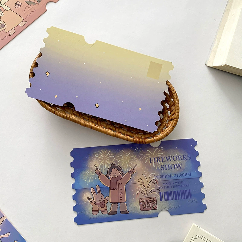 [Первая часть]Receipt открытка Dreamland серия креативная открытка в милой девушке подарок сообщение карта
