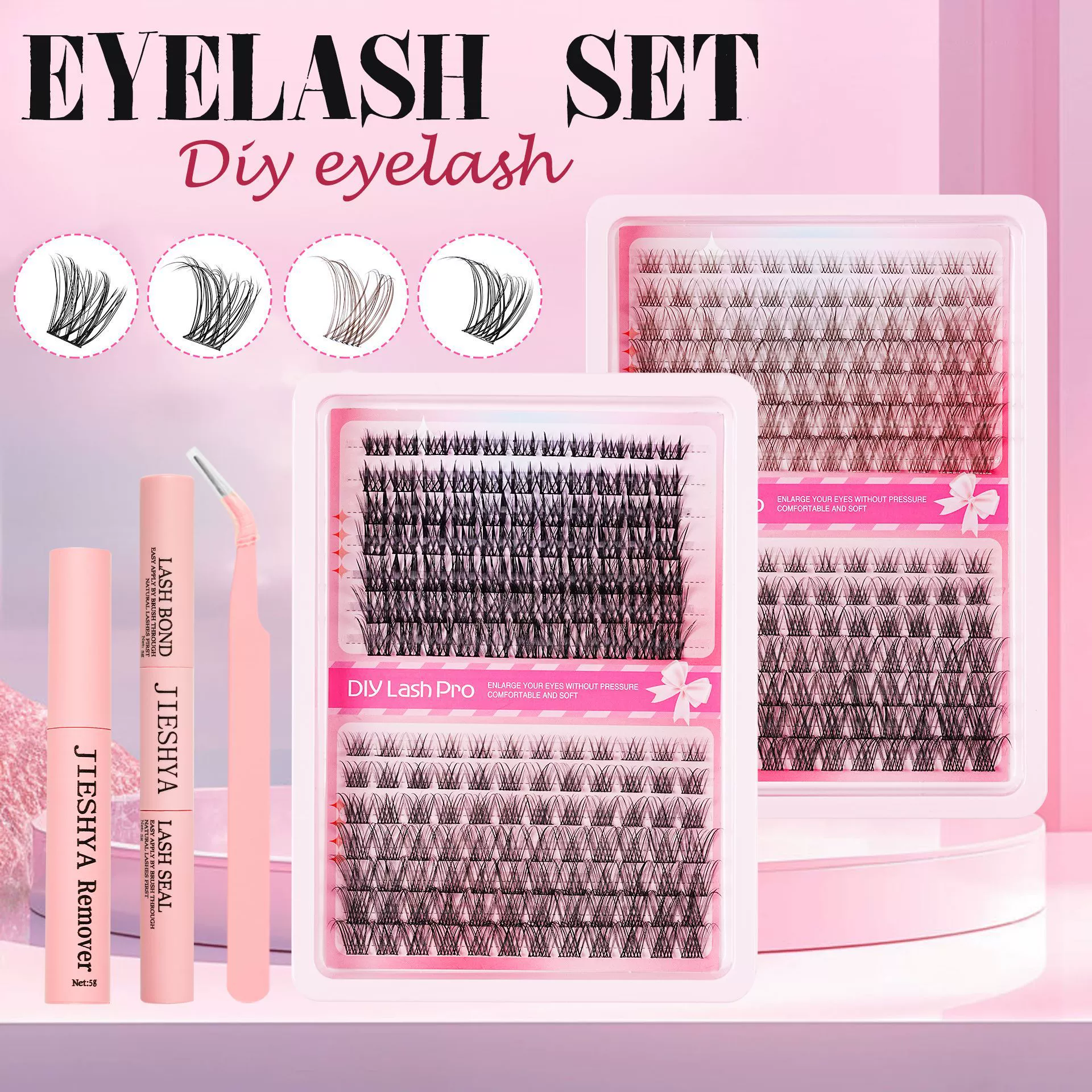 DIY lash cluster ресницы европейские и американские 18 мм кластерные ресницы