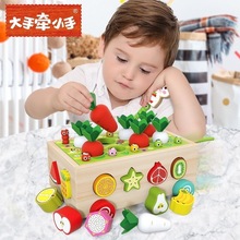 婴幼儿拔萝卜玩具儿童益智力记忆拼插积木1-2-3-岁蒙氏早教多功能