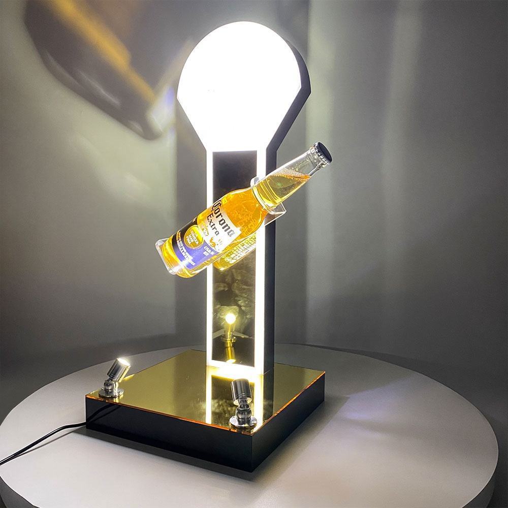 酒吧KTV发光酒 洋酒红酒底座酒架展示架LED亚克力酒瓶酒托展示架