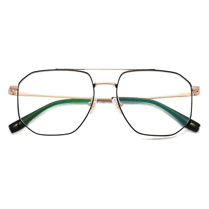 STUDIOMUKU gafas frescas de madera estructura exquisita y Marco de doble viga parcial moda negocio miopía gafas