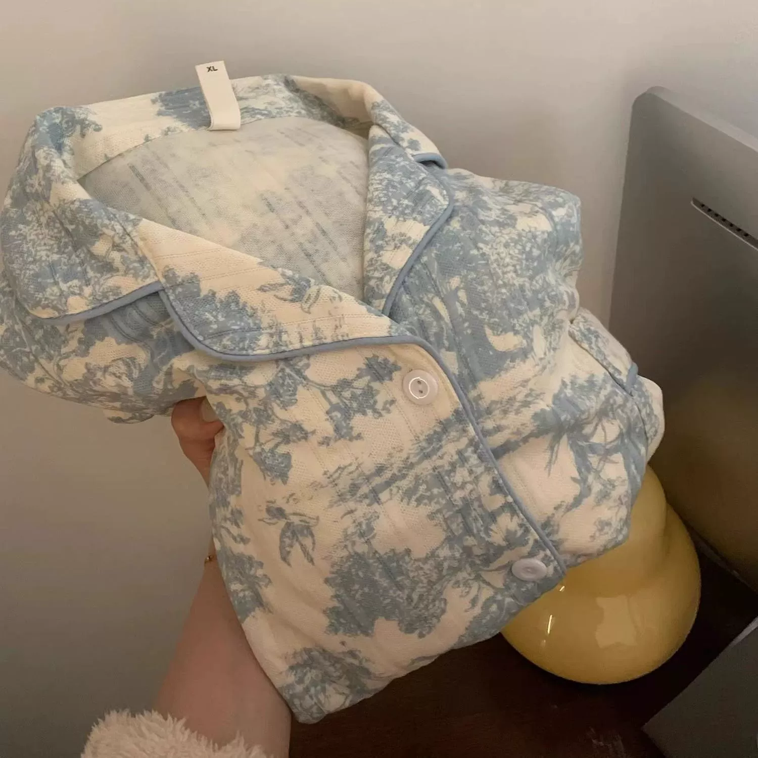 Autumn pijama, thin long-sleeve, set, oversize, internet celebrity