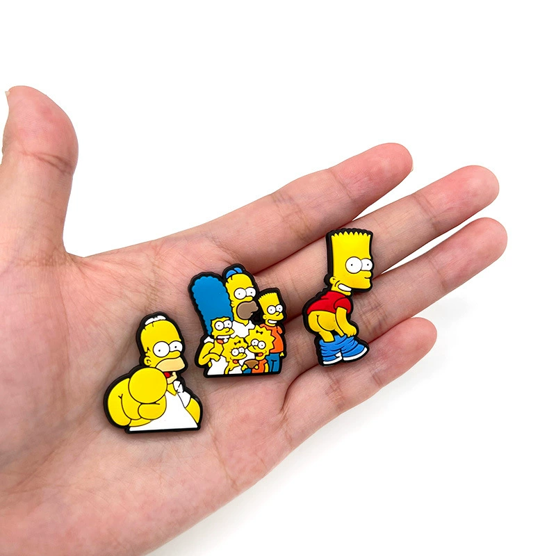 Подвески для обуви (серия Simpsons) Кроки-жиботы, одна подвеска для обуви, 18 вариантов цвета