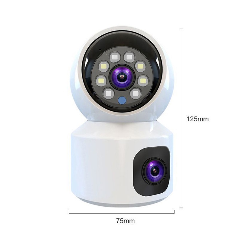 V380双镜头4G高清夜视智能监控摄像头室内家用wifi手机远程监控头