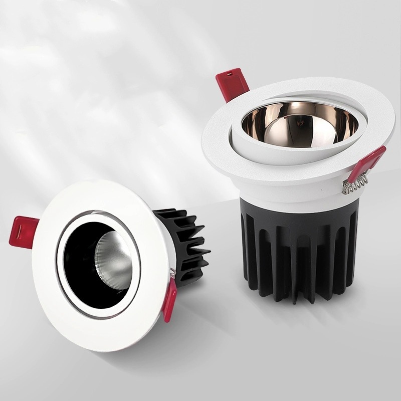 高端酒店工程款防眩光 彩杯枫叶款 枪黑杯玫瑰金杯天花灯外壳套件|ms