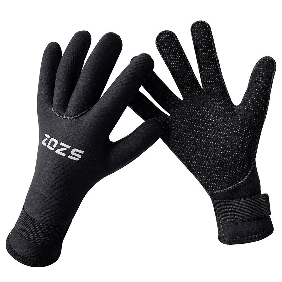 Индивидуальные водолазные перчатки 3/5 мм для ловли рыбы, рыбалки, защиты от холода, тепла, для серфинга, плавания, снорклинга, защиты, утолщенные и теплые.