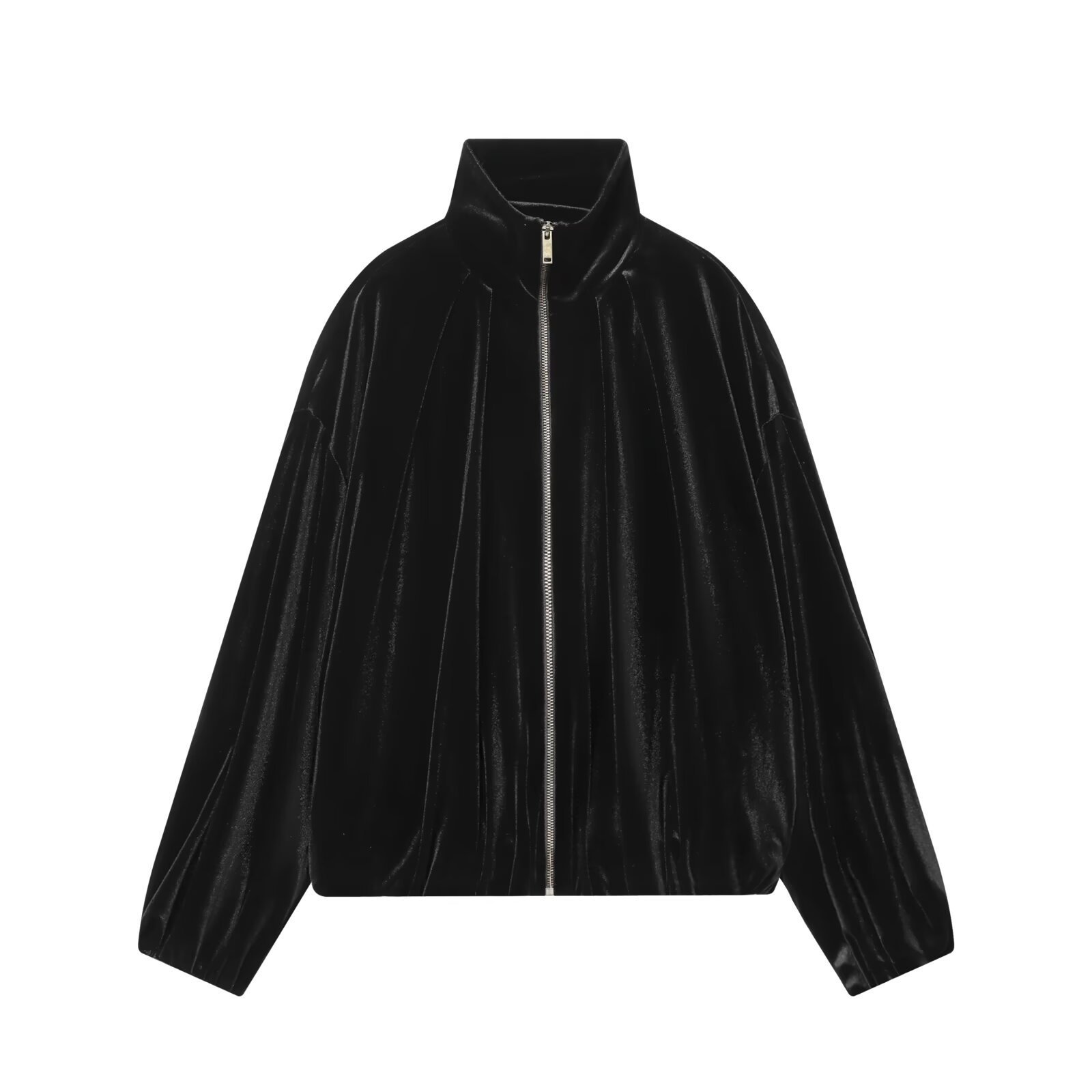 Qadın məxmər bomber gödəkçə, retro üslub