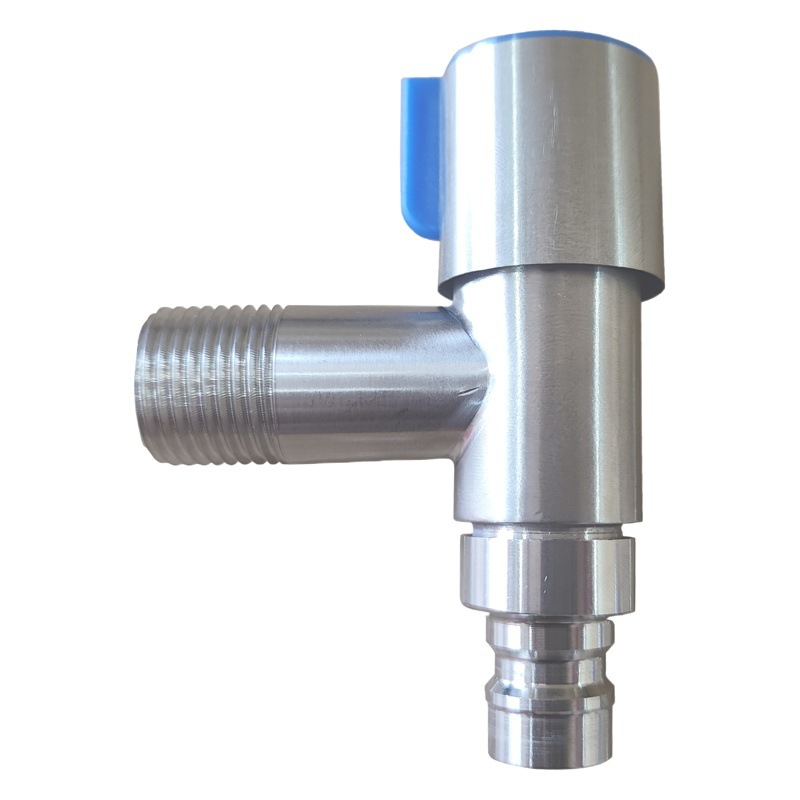 304 stainless steel faucet copper 4 points quick opening washing machine faucet extension nozzle one in two out dual nozzle
