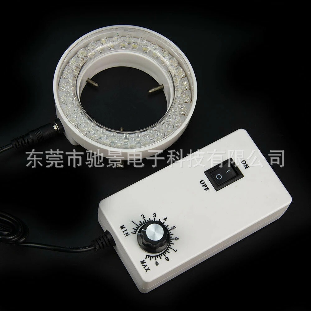出口台湾马来西亚内径60mm光源可调体视单筒显微镜LED环形灯56颗
