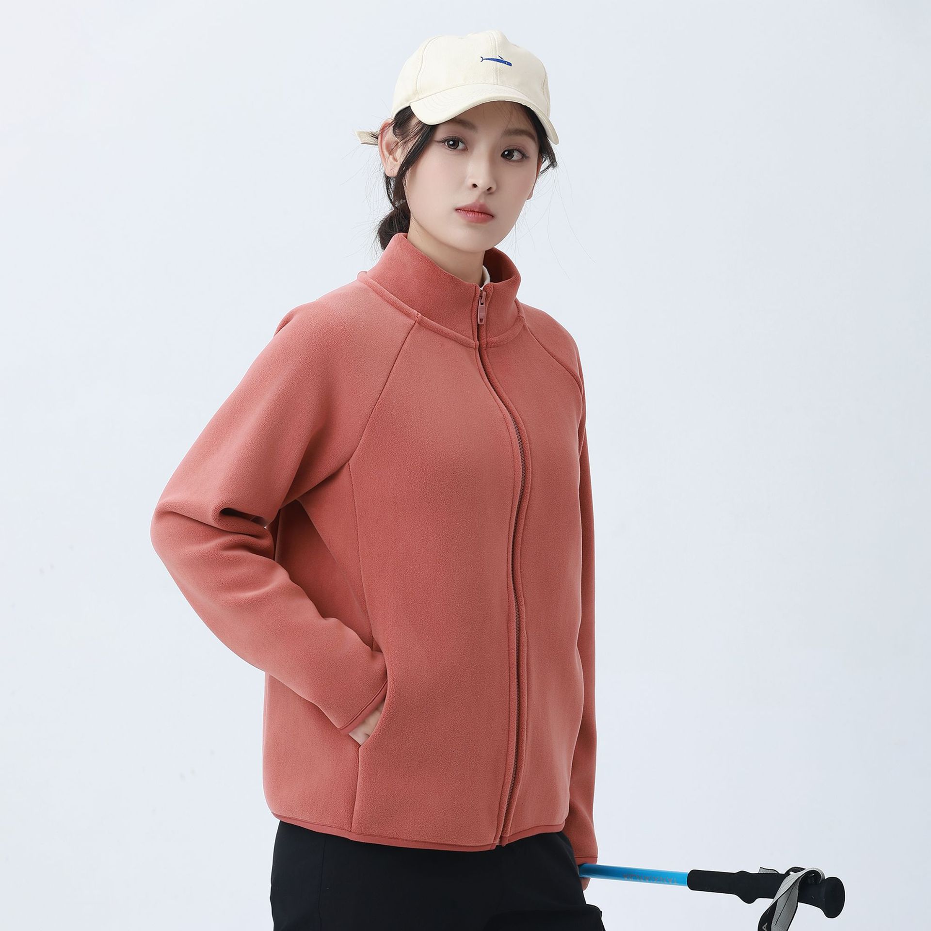 Autumn and winter lightweight warm jacket for women, stand-up collar quilted cotton-padded casual thickened lightweight zip-up cotton coat wholesale