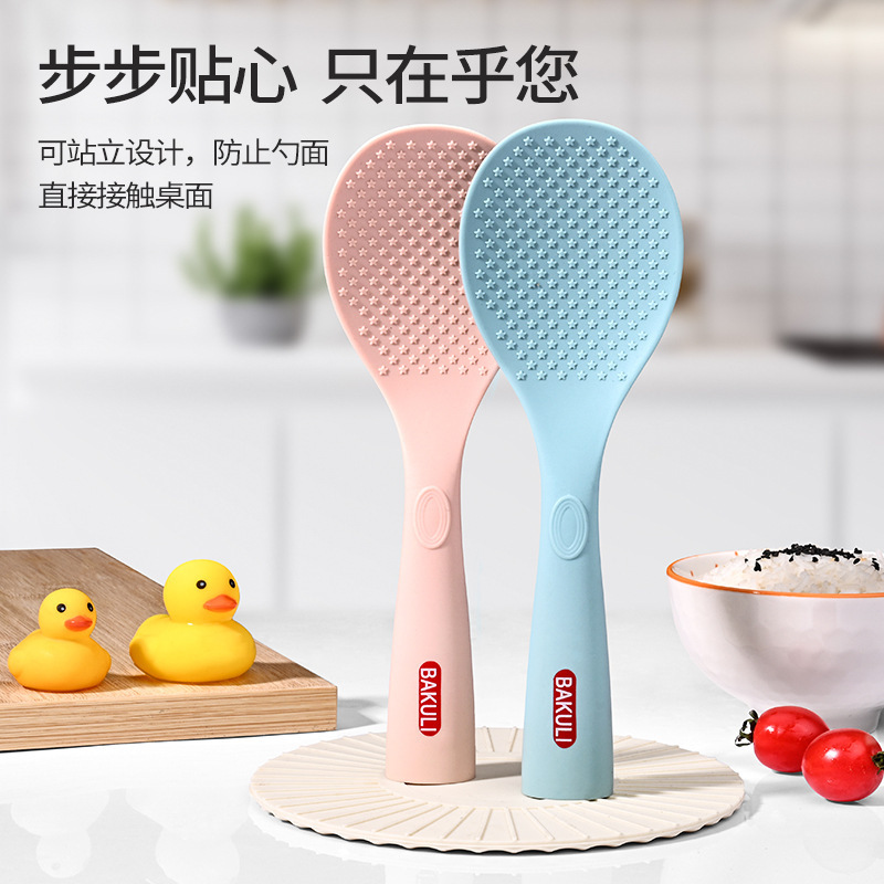 卸売りの新型のしゃもじは縦型のシリコンのしゃもじのステンレスのしゃもじが高温に耐えられます。|undefined