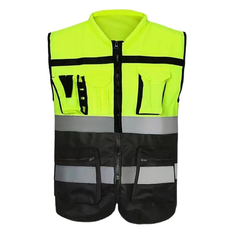 Chaleco de equitación transfronterizo ropa reflectante de gestión de tráfico sitio de construcción ropa reflectante saneamiento chaleco reflectante imprimible