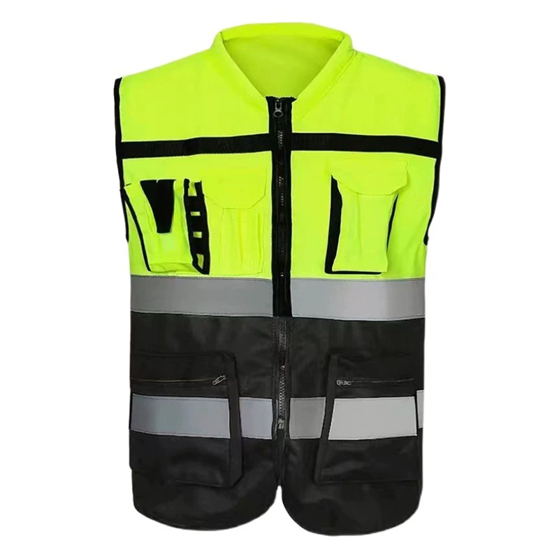 Трансграничный жилет для верховой езды Управление движением Светоотражающая одежда Строительная площадка Светоотражающая одежда Санитарный светоотражающий жилет для печати
