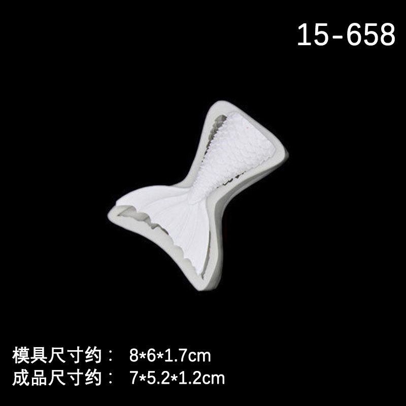 3D sirena cola océano serie DIY fondant pescado cola chocolate pastel epoxi colgante molde