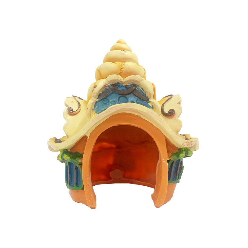 Pecera, decoración de acuario, cangrejo ermitaño, casa de refugio, casa de concha de resina, caja de jardinería, tanque, explosión de cangrejo