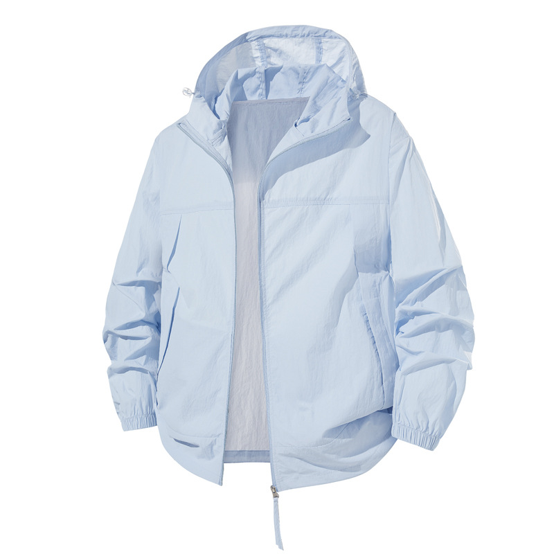 Ice Silk Sun Protection Clothing Men's Summer New Ultraviolet Protection Thin Breathable Sun Protection Clothing Outdoor Fishing Sun Protection Shirt Jacket