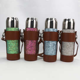 纯钛旅行壶 钛Ti杯保温杯 焖茶双层户外茶水分离水杯商务礼品壶